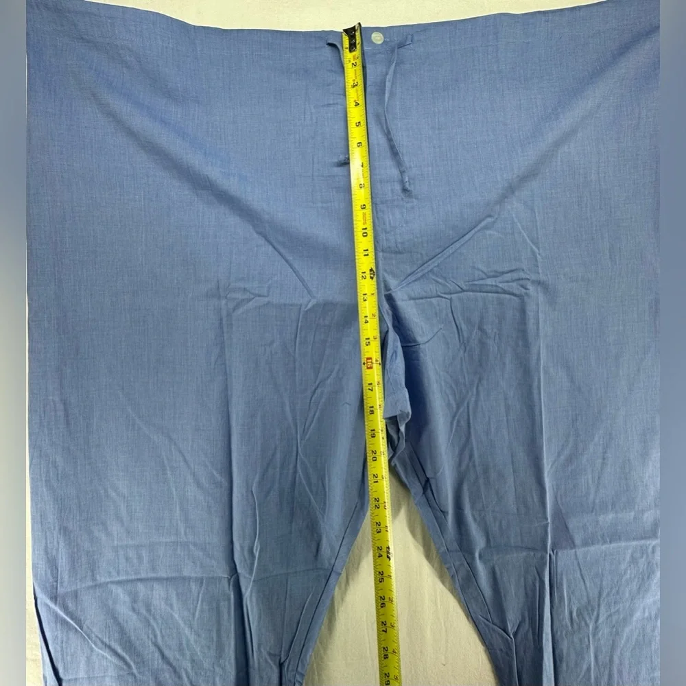 Majestic International Blue‎ Cotton Long Sleeve Pajama Set Men’s Size 3X NEW